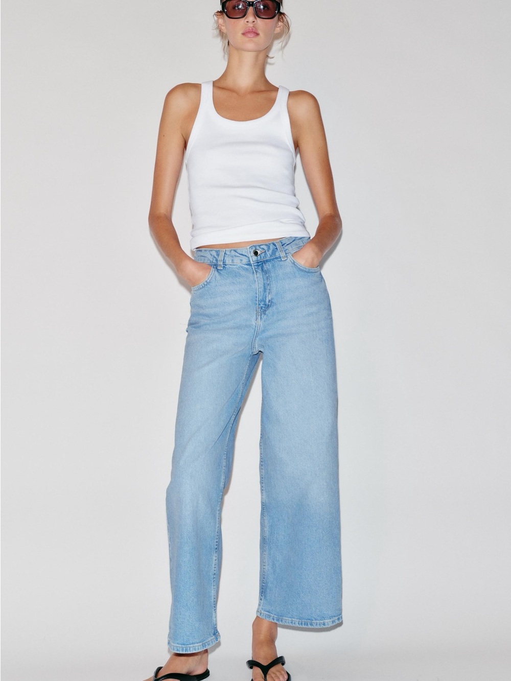 COMFORT HIGH RISE CULOTTE JEANS